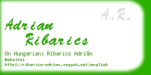 adrian ribarics business card