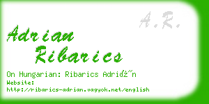 adrian ribarics business card